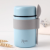 Thermos pour repas bleu 500ml avec cuillère Kiokids