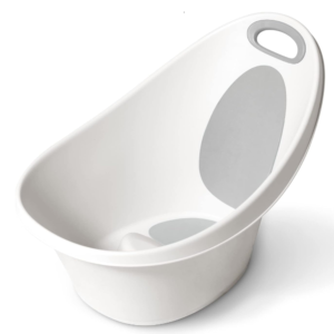 Baignoire avec bosse et pieds antidérapants blanche Kiokids