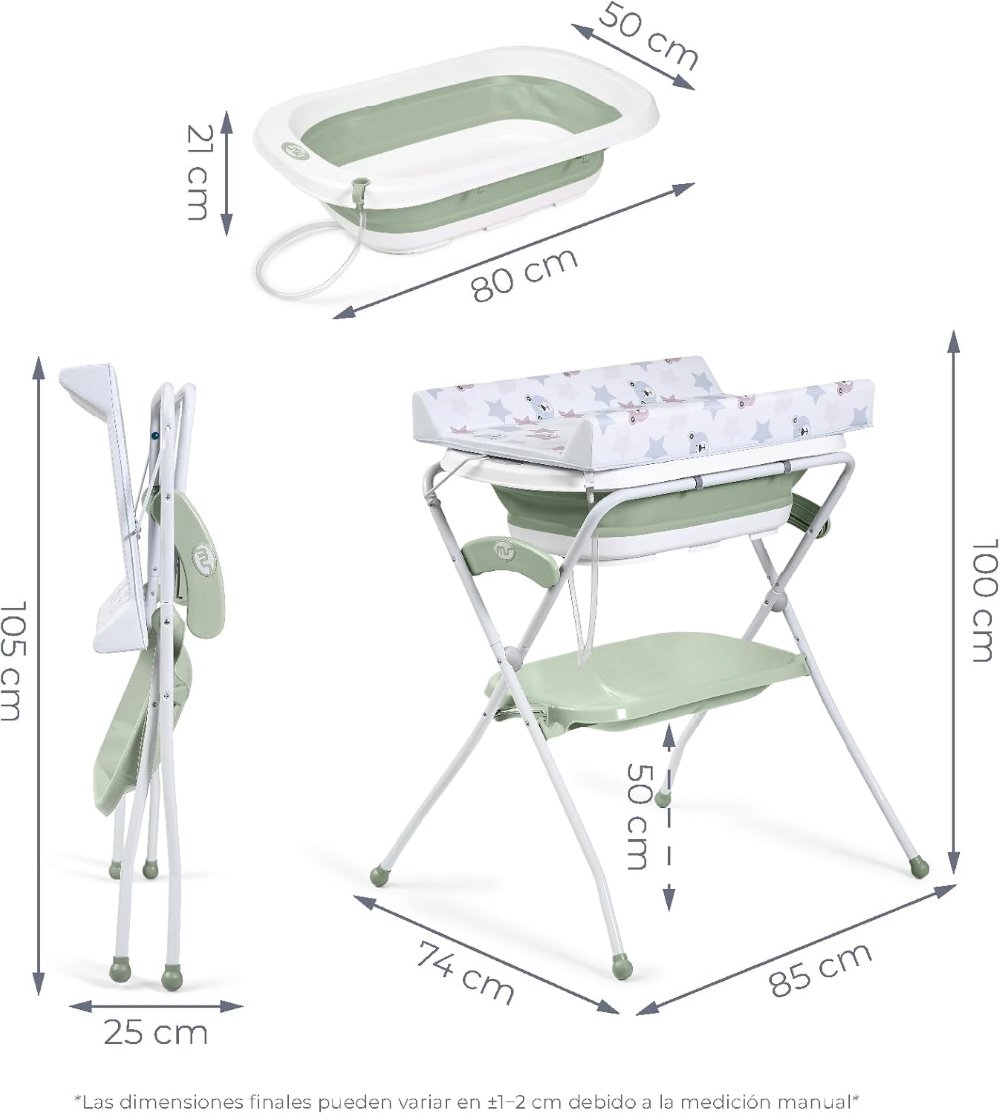 Baignoire pliable Zoe verte Ms Innovaciones