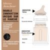 Biberon anti-colique Zero.Zero 270ml débit M Suavinex Deep
