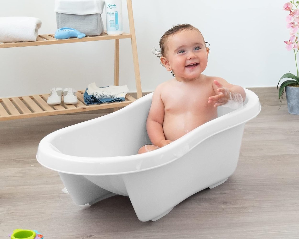 Baignoire bébé évolutive blanche Kiokids