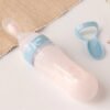 Biberon avec cuillère bleu Kiokids
