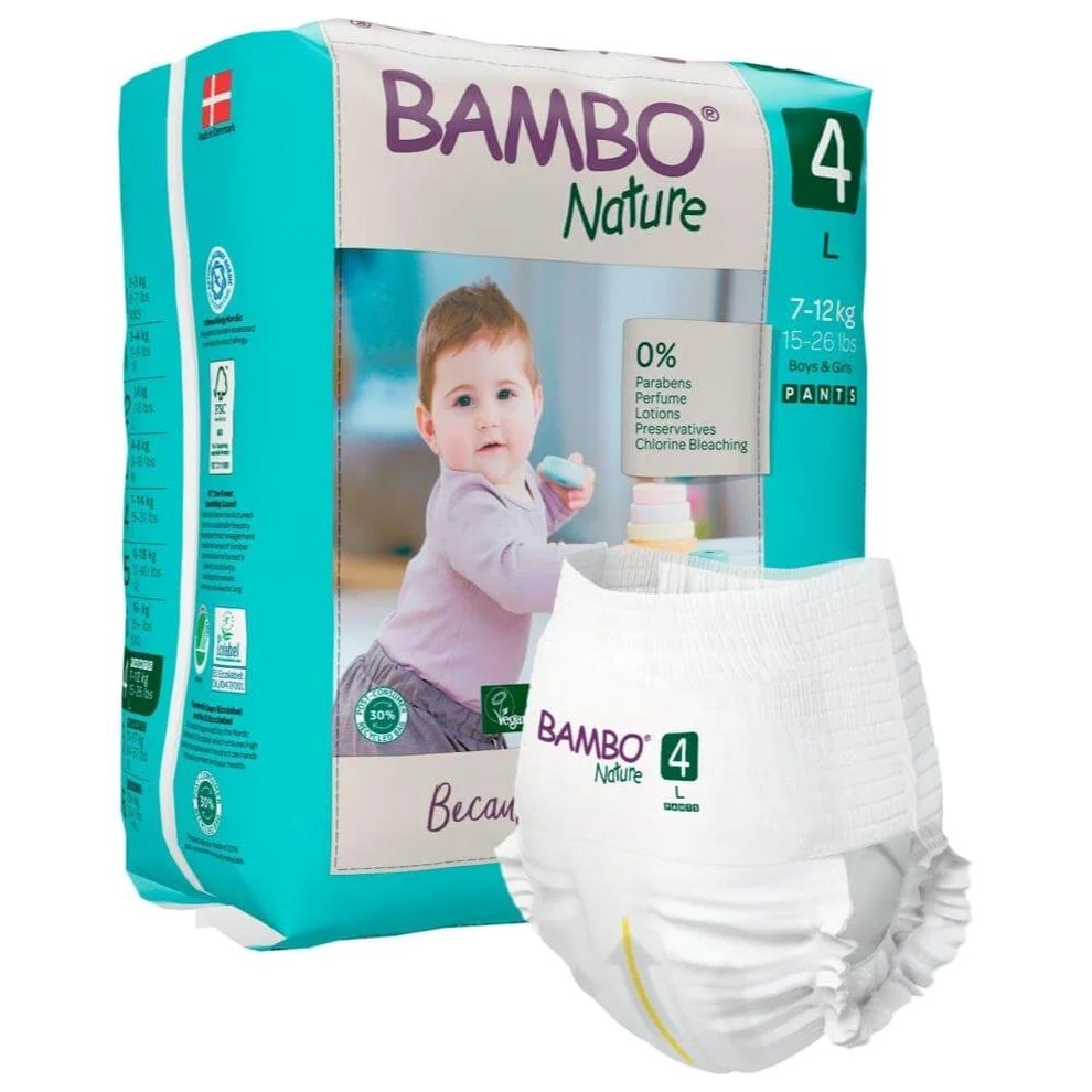 Couches culotte Taille 4 L 20unités Bambo Nature
