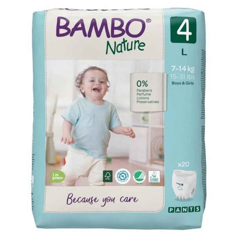 Couches culotte Taille 4 L 20unités Bambo Nature