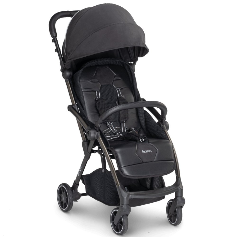 Poussette compacte Hexagon carbon black Leclerc