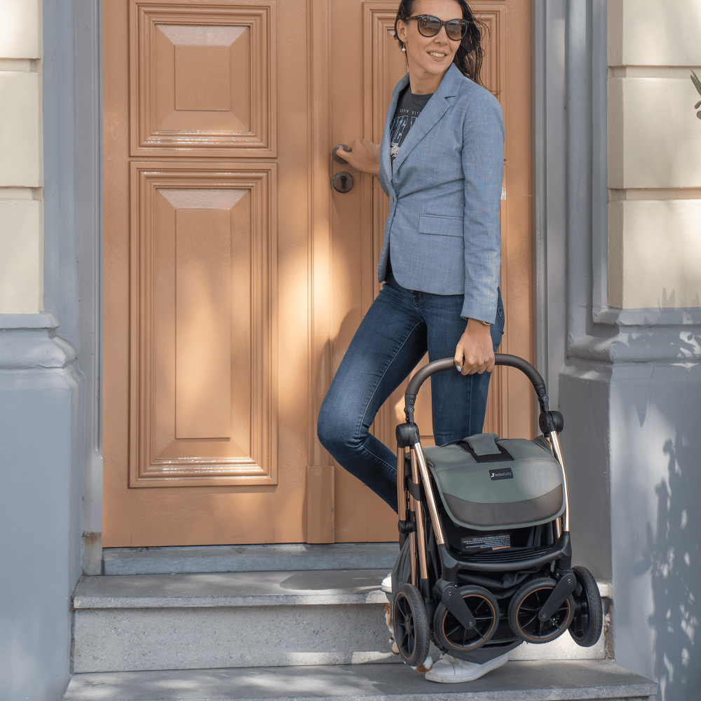 Poussette compacte Influencer army green Leclerc