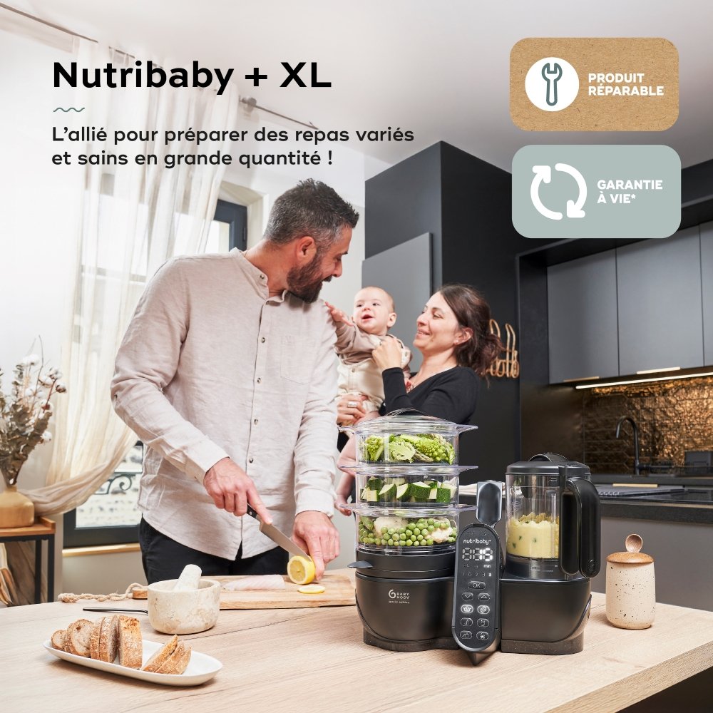 Robot cuiseur bébé Nutribaby XL 6en1 Babymoov