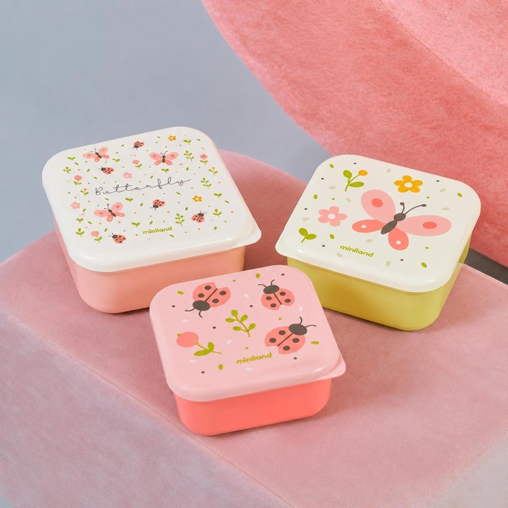 3 Snack box Butterfly Miniland