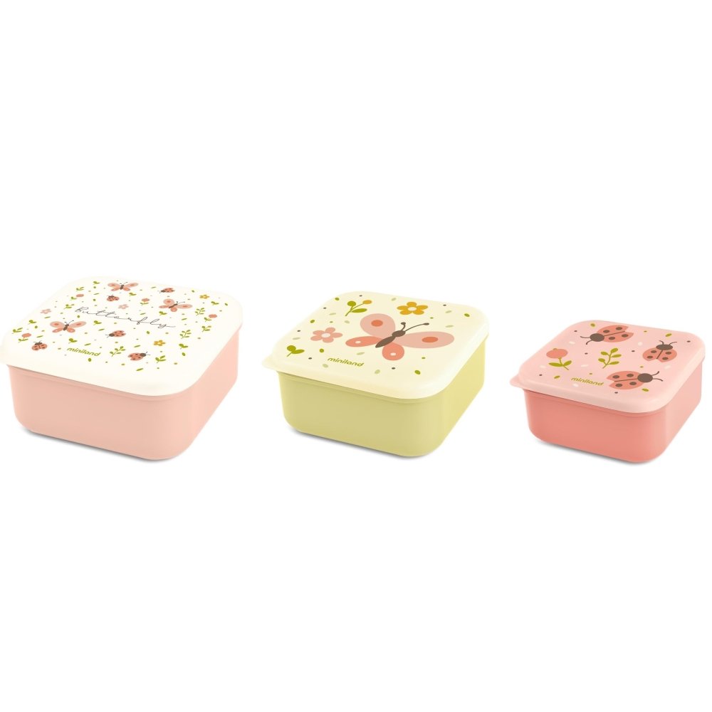 3 Snack box Butterfly Miniland