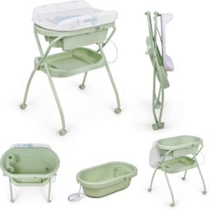 Baignoire Bubble verte avec table à langer Ms Innovaciones