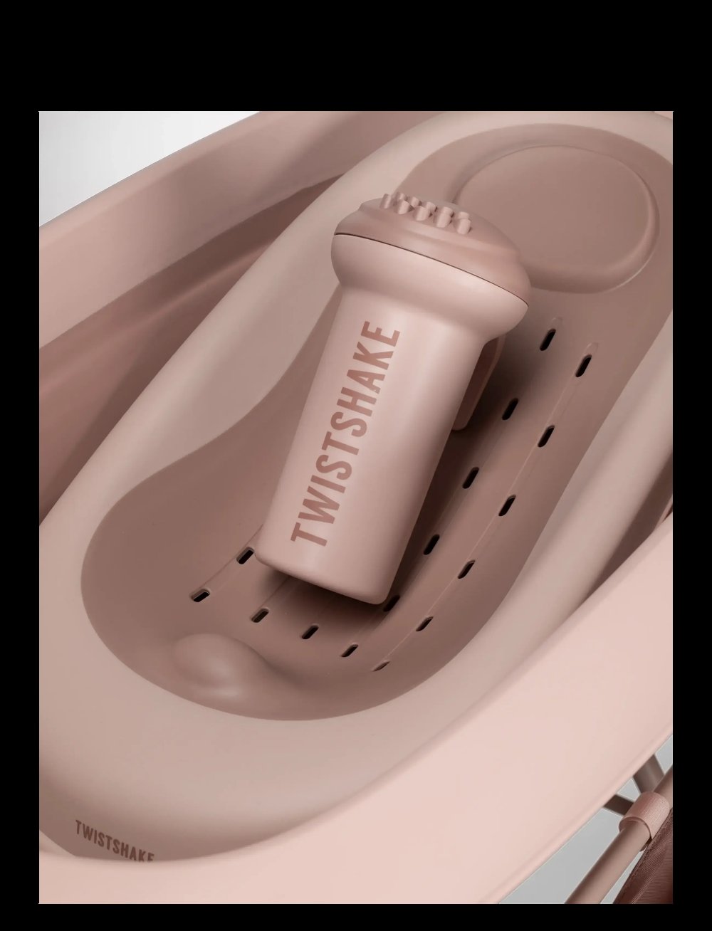 Baignoire pliable avec support et accessoires Rose Twistshake