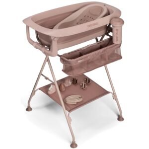 Baignoire pliable avec support et accessoires Rose Twistshake