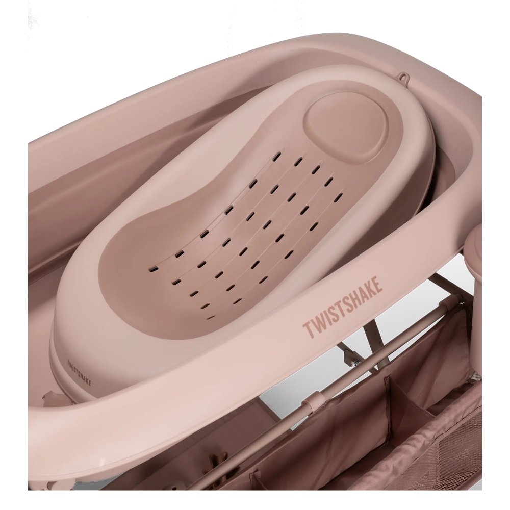 Baignoire pliable avec support et accessoires Rose Twistshake