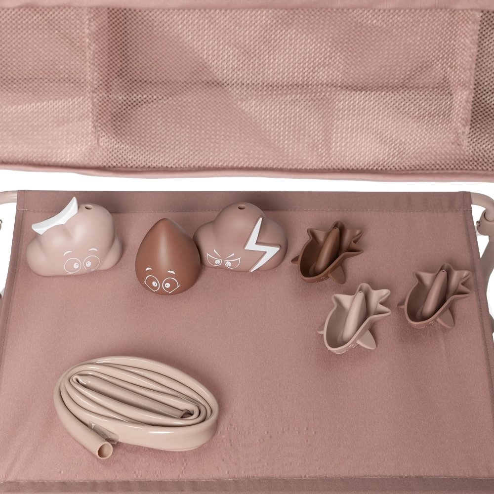 Baignoire pliable avec support et accessoires Rose Twistshake