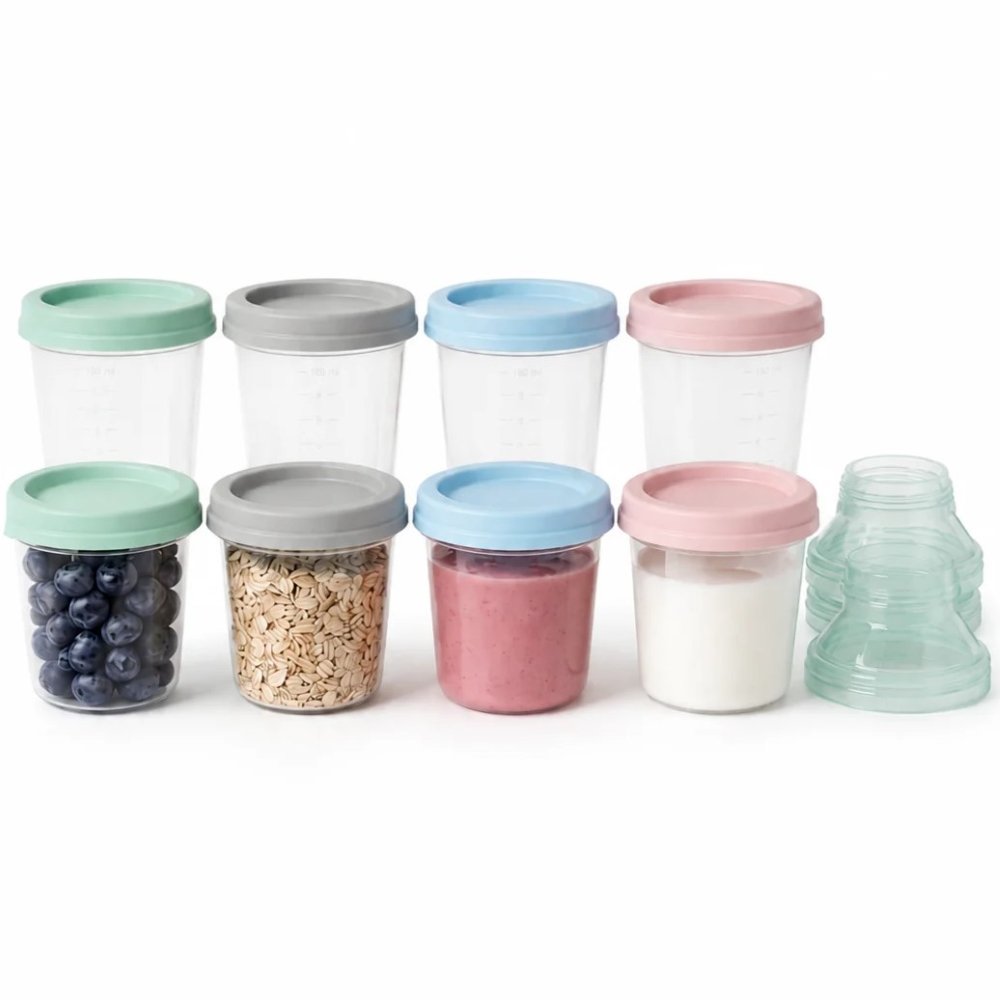 Pots de conservation Mammia 8*180ml +2 adaptateurs tire-lait