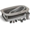 Baignoire pliable avec support et accessoires Gris Twistshake