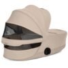 Duo Coya 2 et Nacelle pliable Matt Black Cozy Beige Cybex