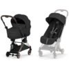 duo-coya-2-et-nacelle-pliable-rose-gold-sepia-black-cybex Duo Coya 2 et Nacelle pliable Rose Gold Sepia Black Cybex
