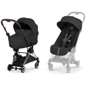 Duo Coya 2 et Nacelle pliable Rose Gold Sepia Black Cybex