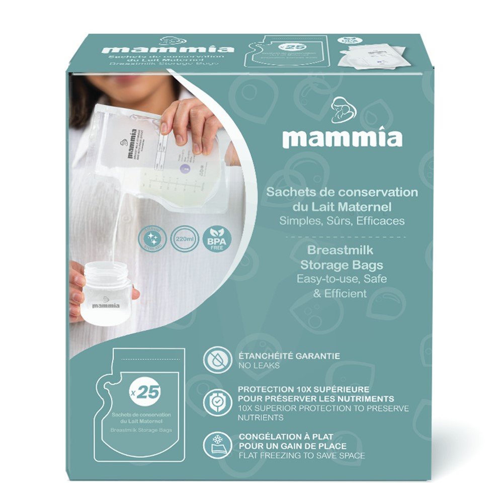 Sachets de conservation du lait maternel 25unités Mammia