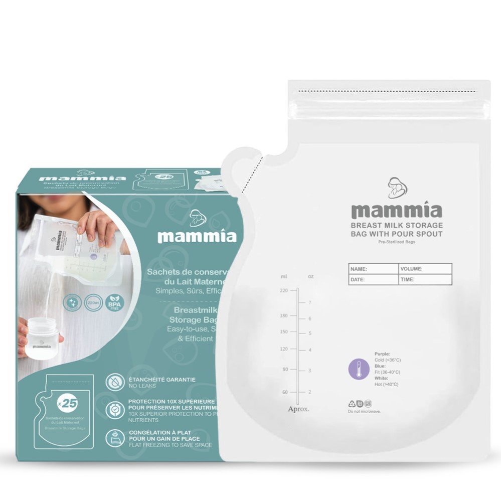 Sachets de conservation du lait maternel 25unités Mammia