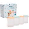 set-de-4-pots-de-conservation-250ml-multicouleur-miniland Set de 4 pots de conservation 250ml Multicouleur Miniland
