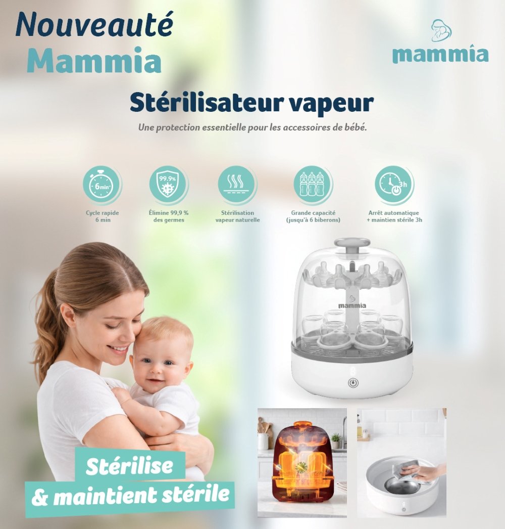 Stérilisateur électrique à vapeur Mammia