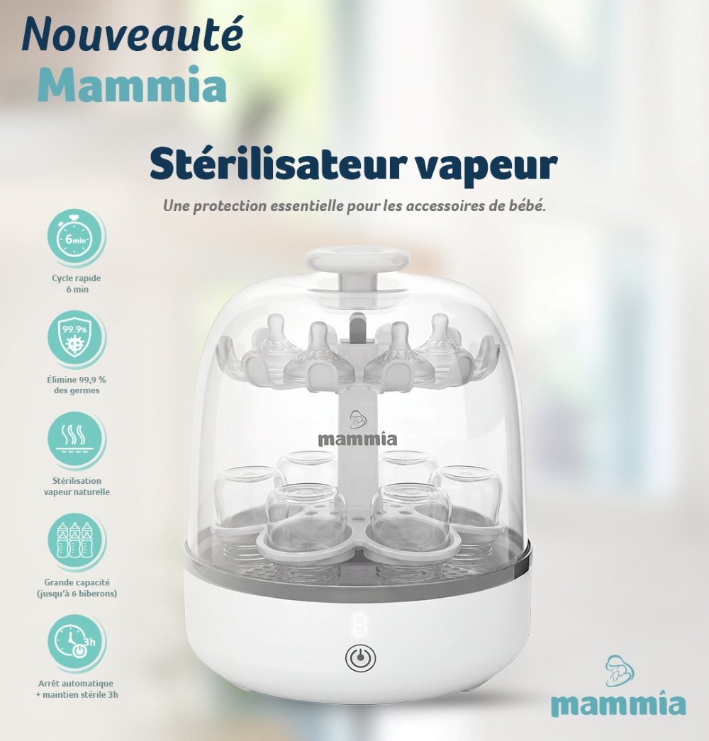 Stérilisateur électrique à vapeur Mammia