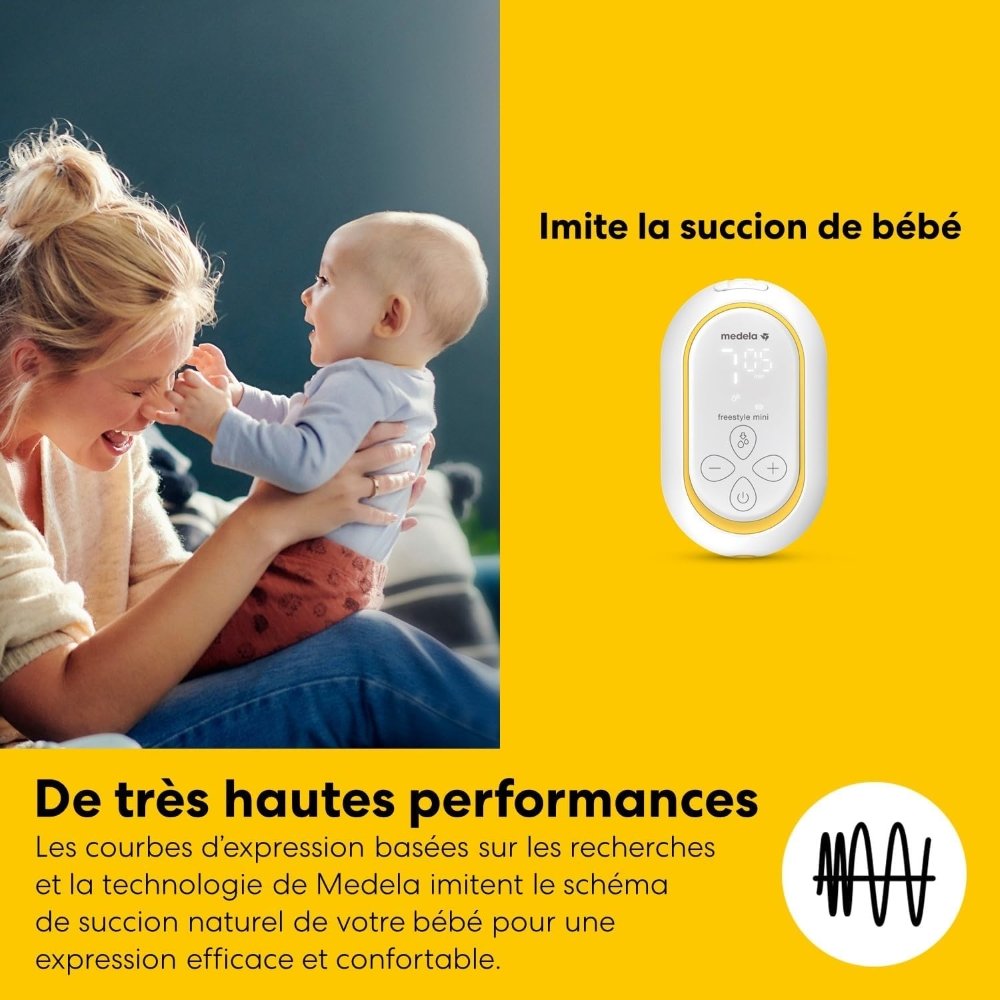 Tire-lait électrique double rechargeable Freestyle mini Medela
