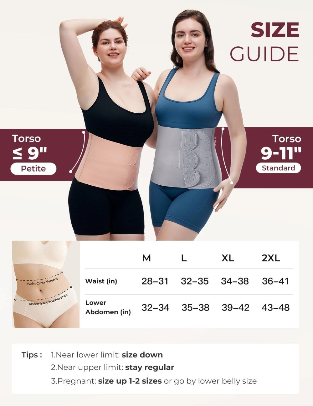 Ceinture de grossesse Oyster Pink taille L Momcozy