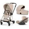 Trio Mios 4 Rose gold Cozy beige+ nacelle + Cloud T i-Size Cybex