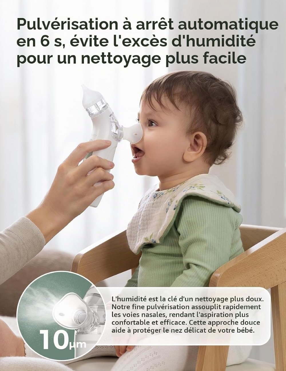 Aspirateur nasal avec spray Momcozy