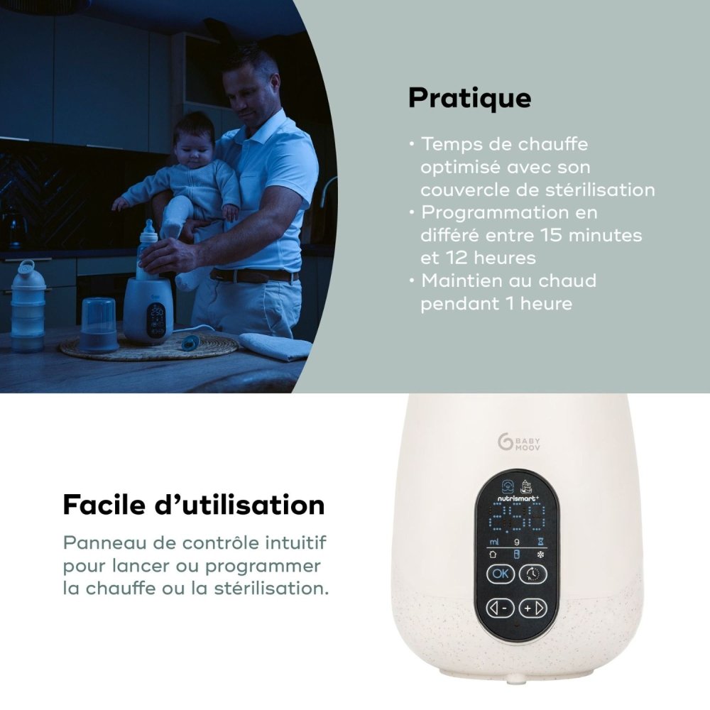 Chauffe biberon Nutrismart+ Beige Babymoov